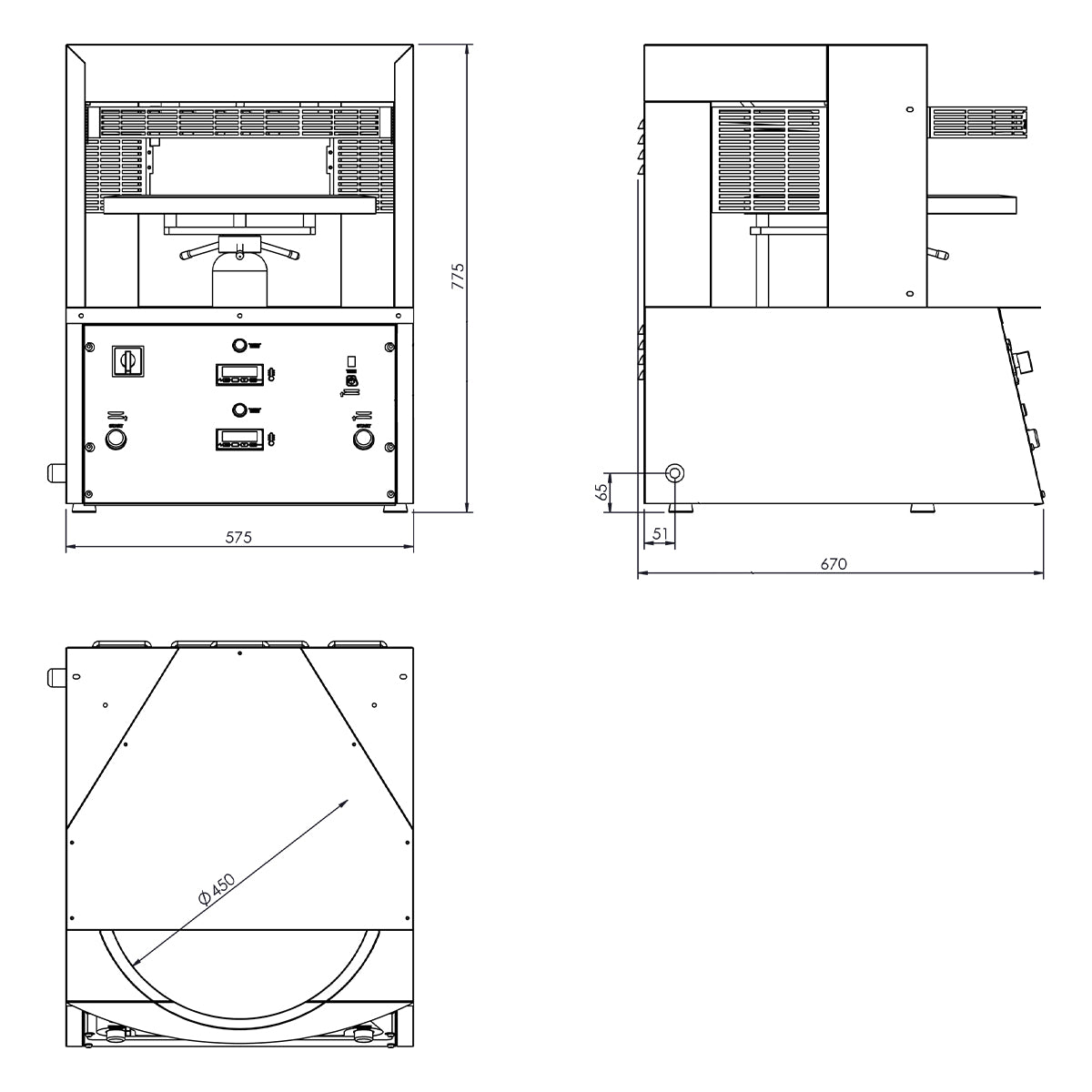 Pizza Press/ Shaper - Ø 45 cm