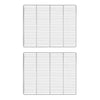 Plastbelagt gitterhylde - 650 x 530 mm