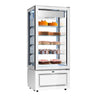Panoramisk Frysmontre - 457 Liter - med 5 Glashylder - Hvid