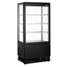 kølemontre Tisch - 68 liter - 428 mm - 1 glasdør - med 4 glashylder - sort