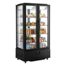 Displaykøleskab - 750 liter - 990 mm - 2 glasdøre - dobbeltglas - med 4 glashylder