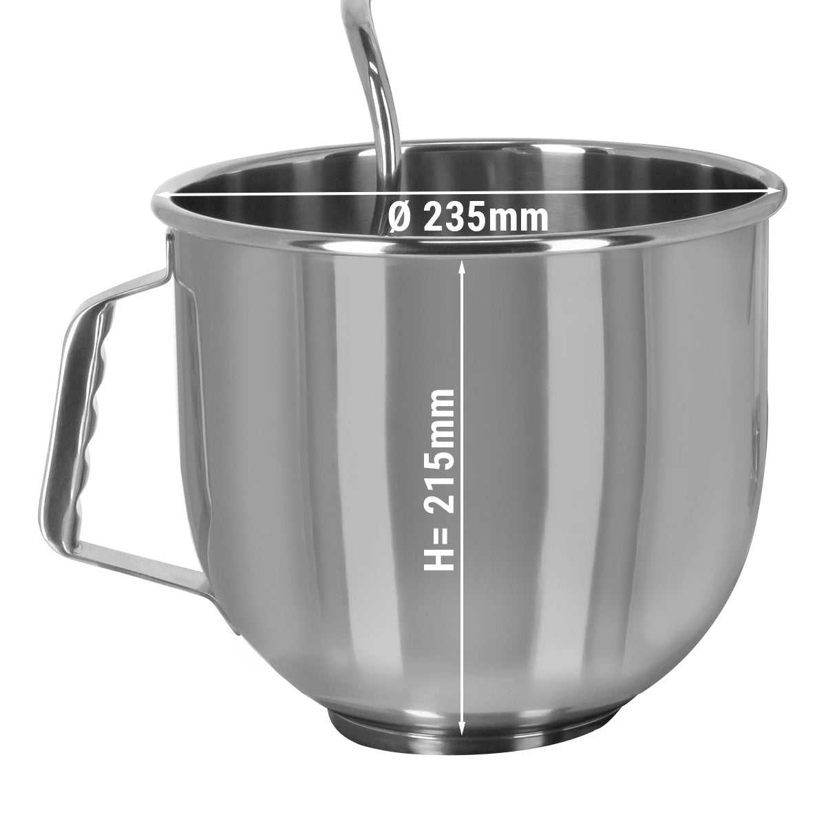 Mixer - Foodprocessor - Æltemaskine - 7 liter - Grå