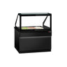 Saladette TORONTO - 1250mm - 2 låger - til 3x GN 1/1 - sort front - sort granitbordplade