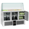 Saladette PREMIUM - 1,37 x 0,7 m - med 3 Glasdøre