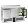 Kølebord PREMIUM - 1368x700 mm - til 1/1 GN - 368 liter - statisk køling - med 3 døre - Bagkant