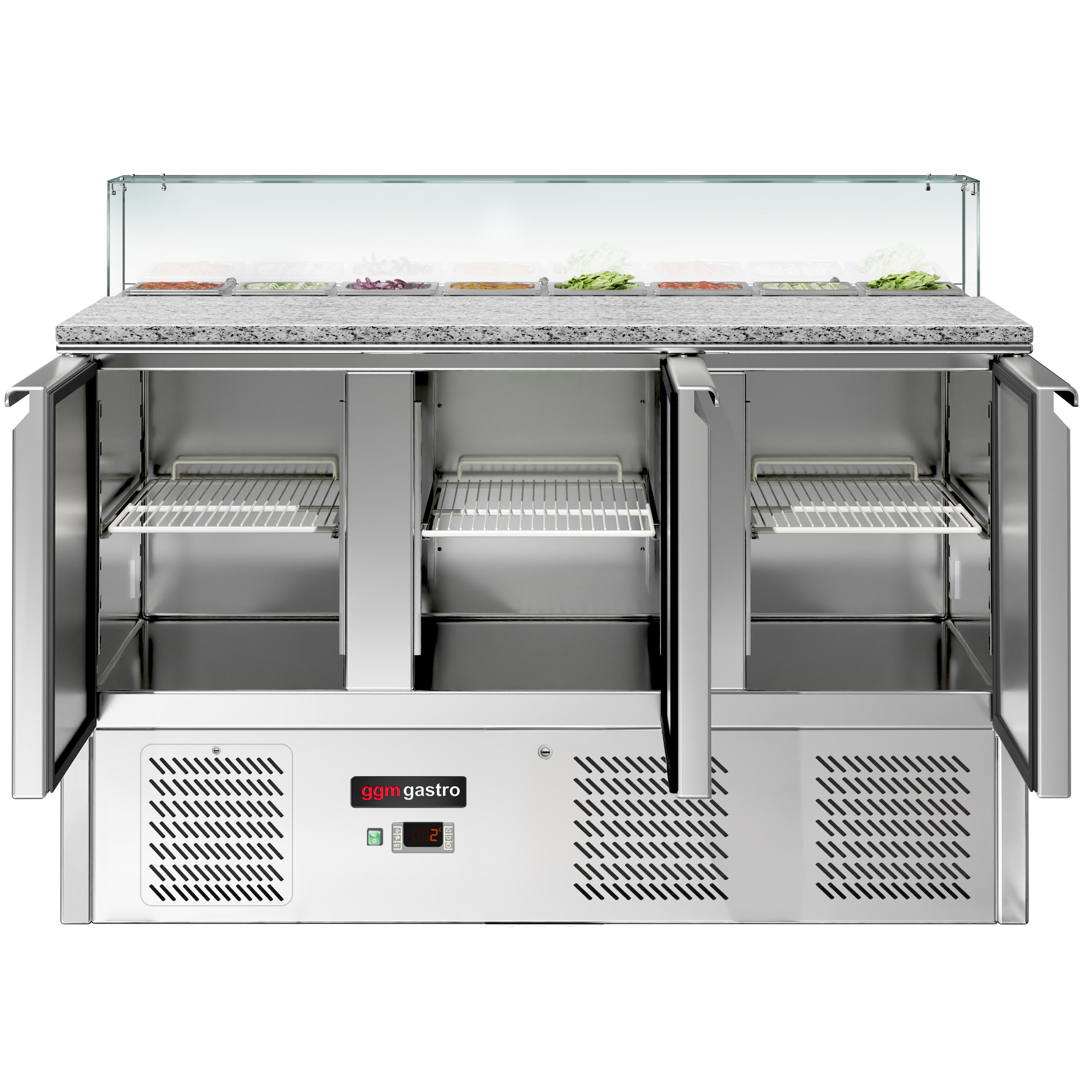 Saladette ECO - 1,36 x 0,7 m - med 3 Døre