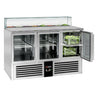 Saladette PREMIUM - 1,36 x 0,7 m - med 3 Glasdøre