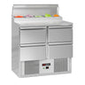 Saladette Mini ECO - 900x700 mm - 4 skuffer - til 5x GN 1/6 GN-kantiner