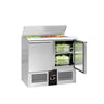 Saladette PREMIUM - 903 mm - 2 låger - med kølebrønd til 2x GN 1/1 & 3x GN 1/6 & rustfrit stållåg