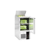 Saladette PREMIUM - 0,45 x 07 m - med 1 dør
