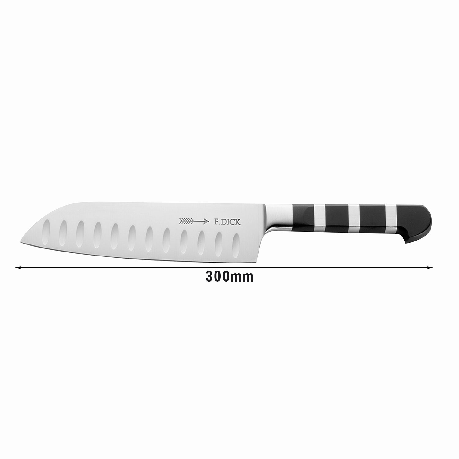 F. DICK Santoku-kniv med kammuslinger - 18 cm