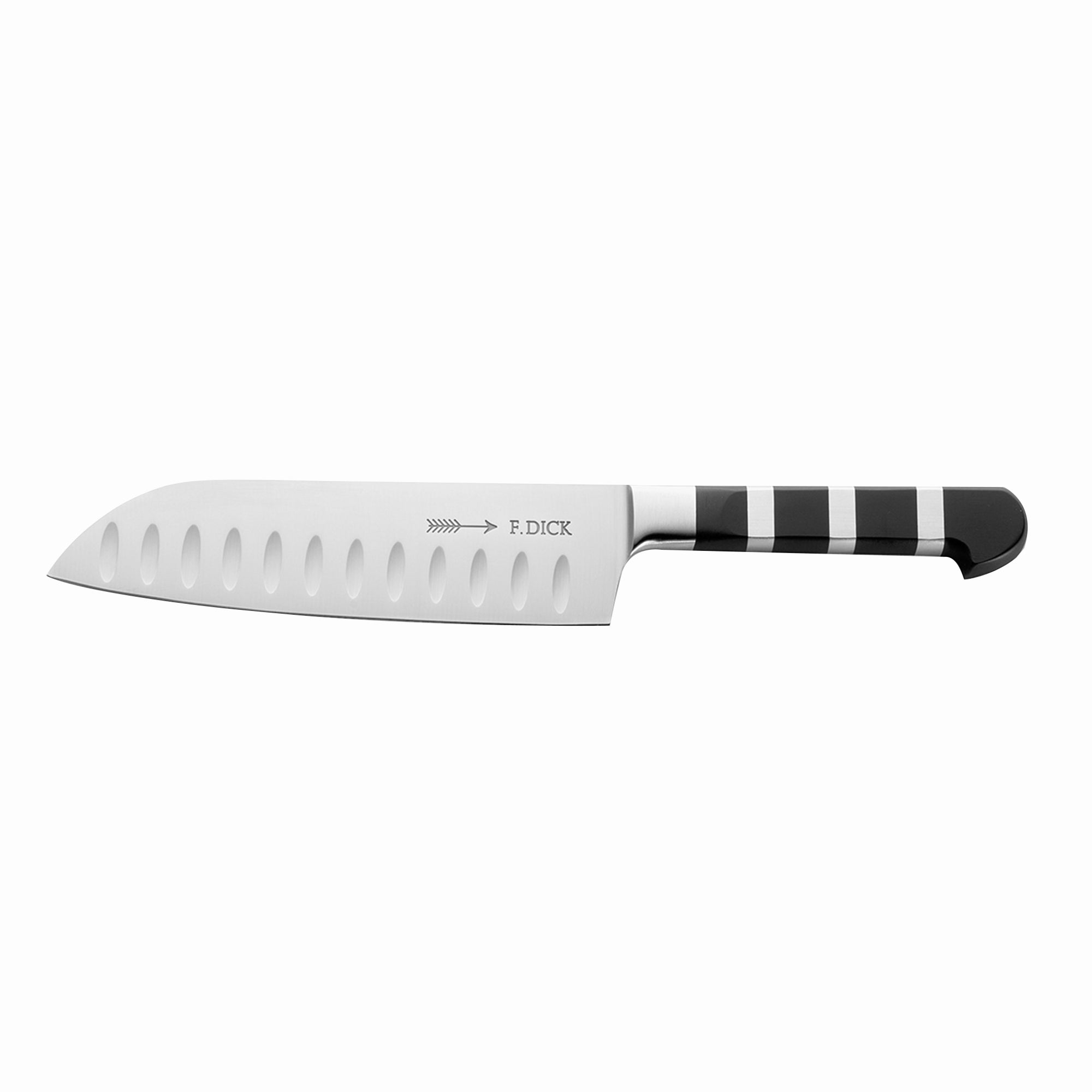 F. DICK Santoku-kniv med kammuslinger - 18 cm