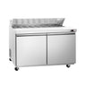 Saladette / Pizzabord American Style PREMIUM 1534mm - 510 Liter - med 2 Døre - inkl. 16x GN-beholder 1/6