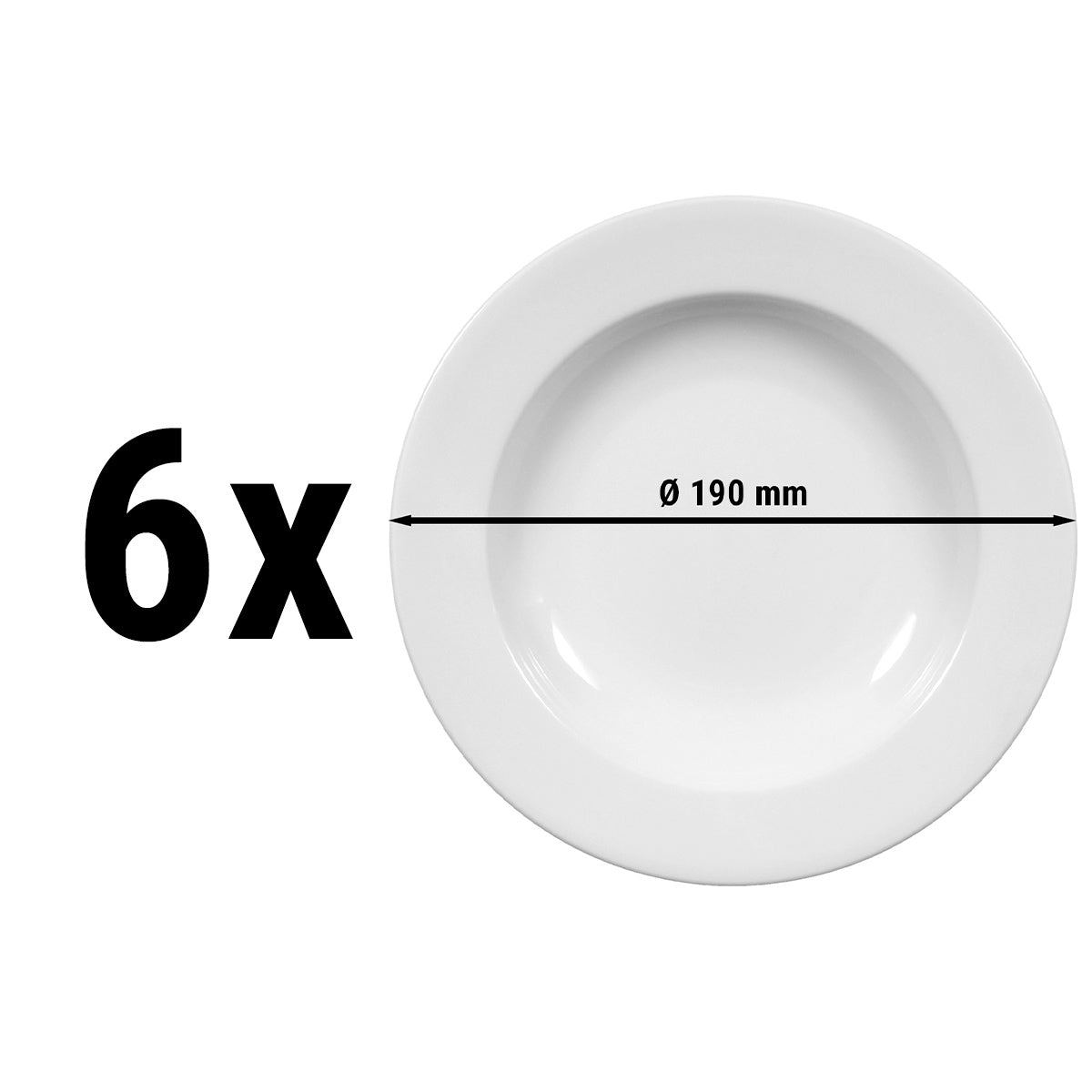 (6 stk.) Seltmann Weiden - Salattallerken - Ø 19 cm