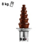 Chokoladefontæne - 6 niveauer - højde 84 cm
