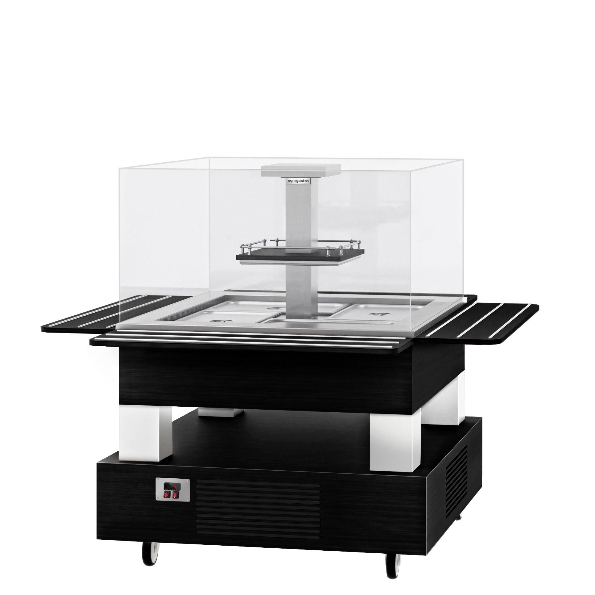 Salatbar/salatbuffet - 1600mm - med LED-belysning - til 4x GN 1/1