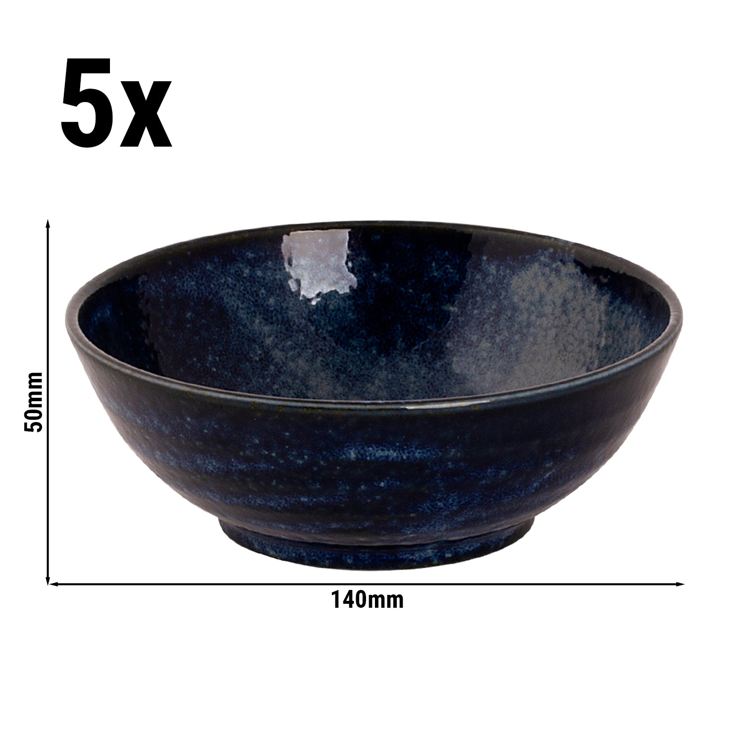 (1 Stück) KIRYU - Schüssel - 35 cl - Ø 14 cm - Blau