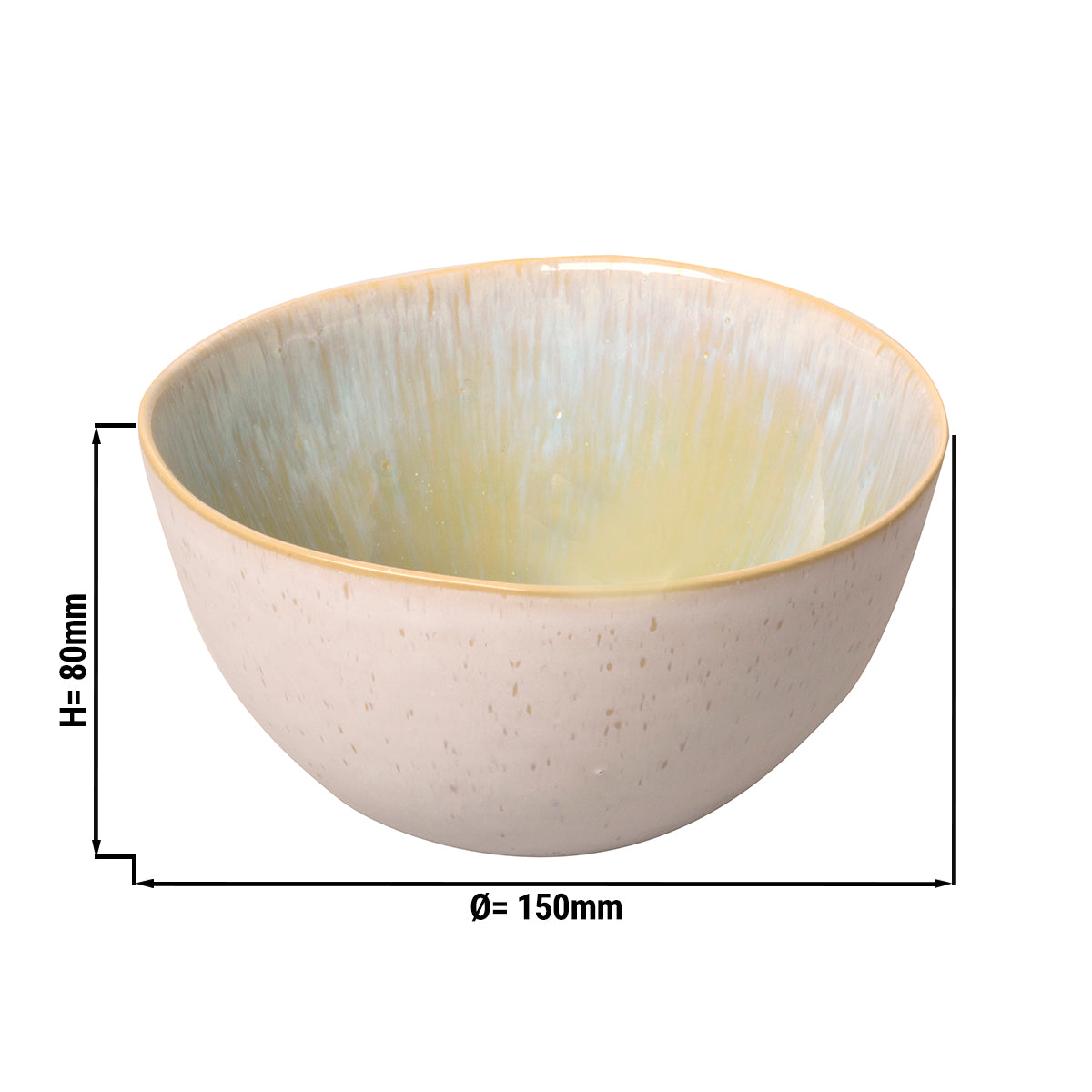 (12 stk.) Palmer Bowl - 80 cl - Ø 15 cm - Hvid