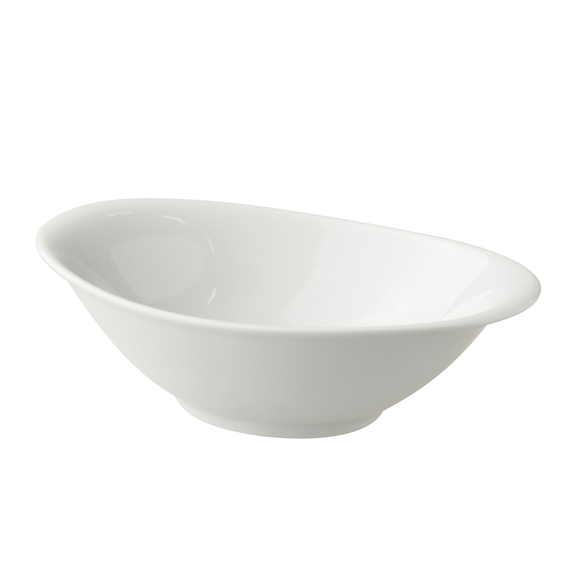 (6 stk.) WHITE DELIGHT - Skål - 160x105mm - 200ml - Hvid