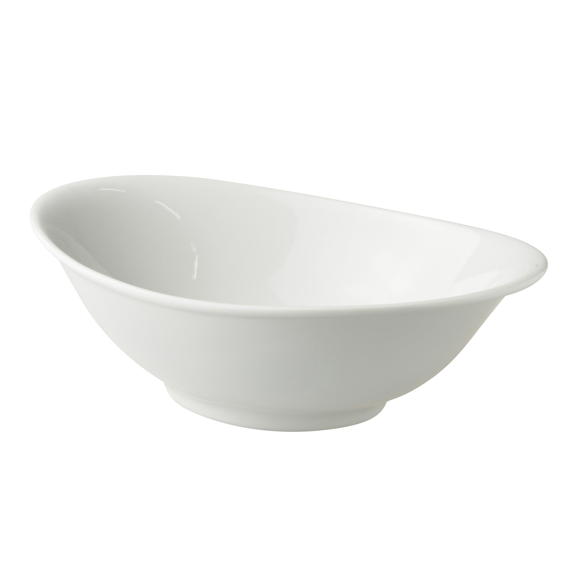 (6 stk.) WHITE DELIGHT - Skål - 250x160mm - 700ml - Hvid