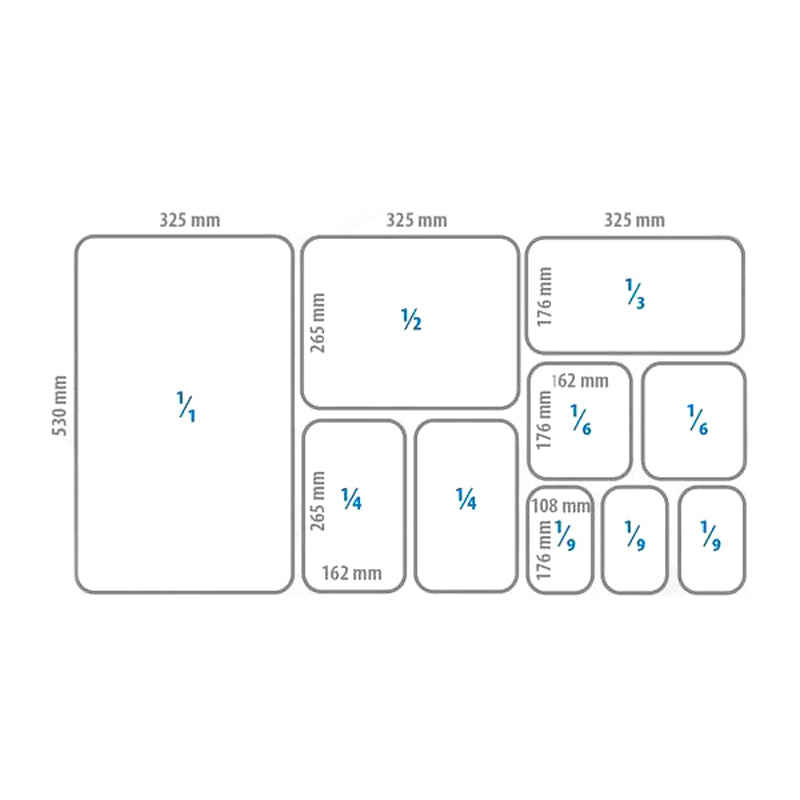 Silikone låg til 1/3 GN beholdere og isbeholdere (176 x 325 mm)