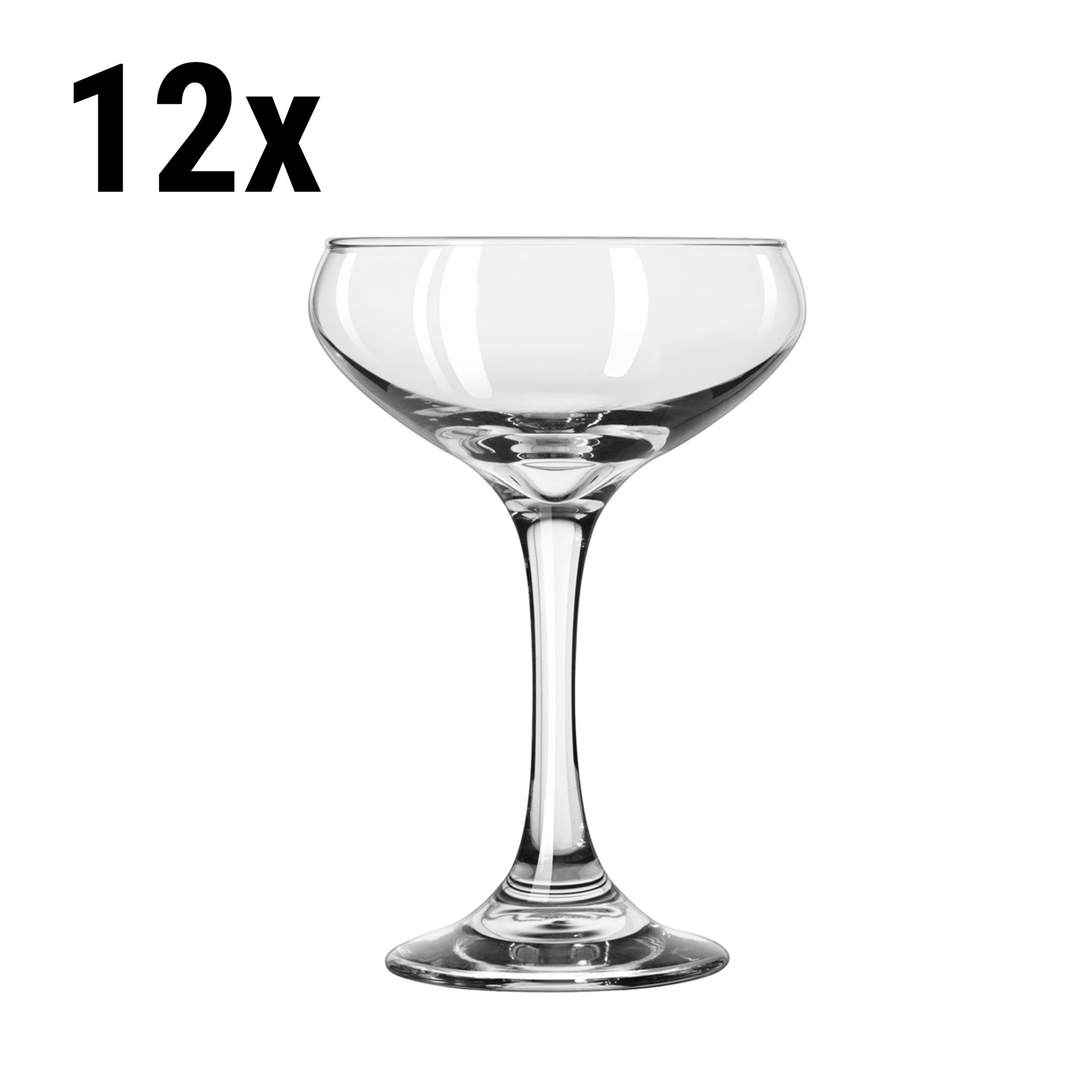 (12 stk.) SEOUL - Champagne Bowl - 25 cl - Transparent