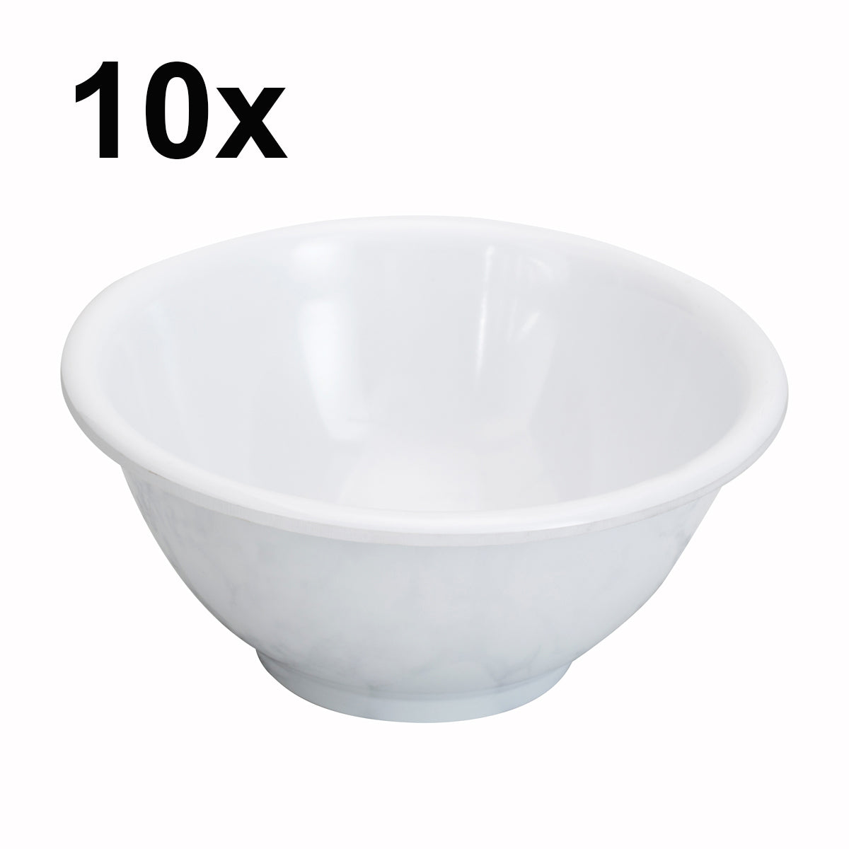 (10 stk) Melamin skål til kagestativ / buffestativ - Ø 28 cm