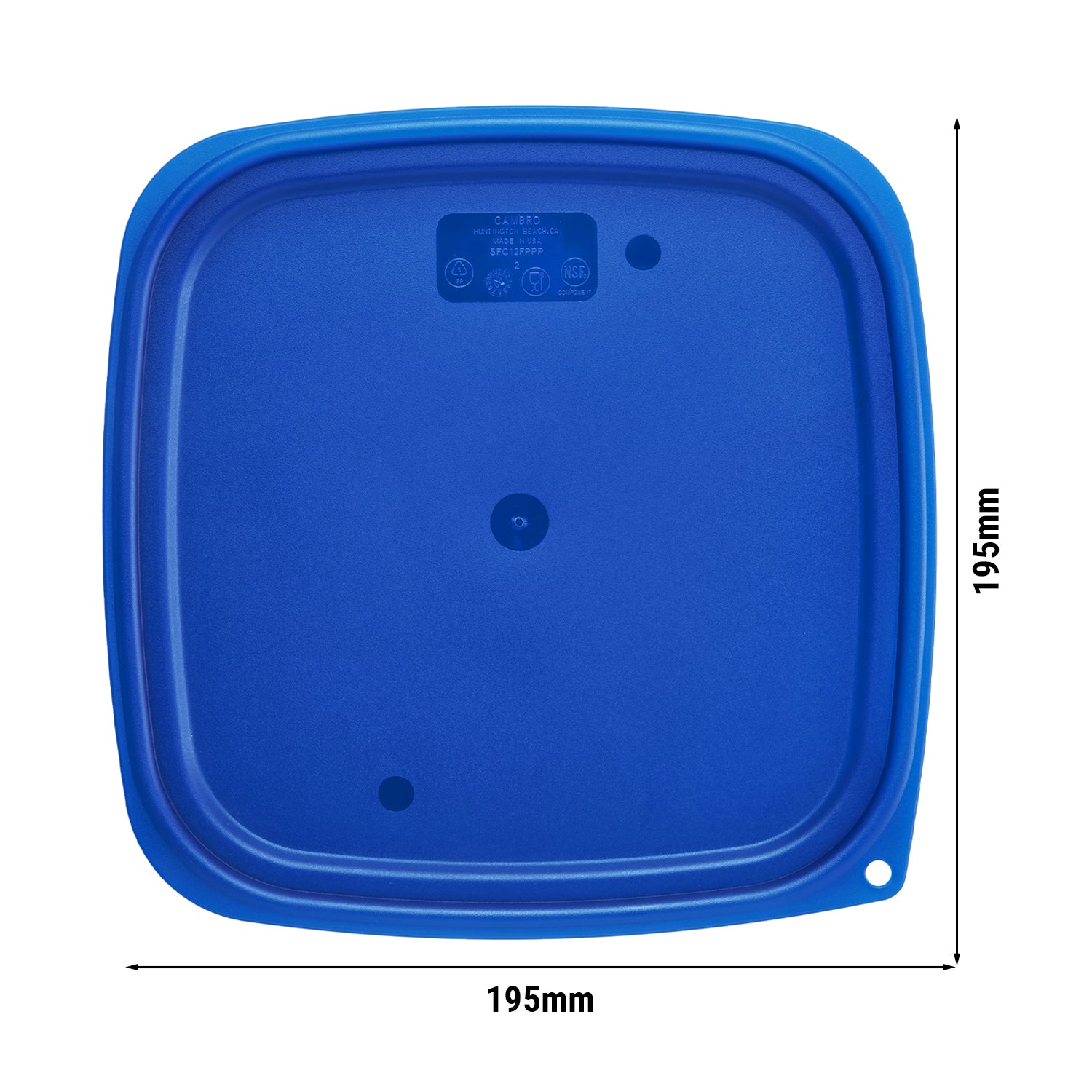 CAMBRO | CAMSQUARES® Låg til FreshPro - til 11,4 liter, 17,2 liter & 20,8 liter - blå