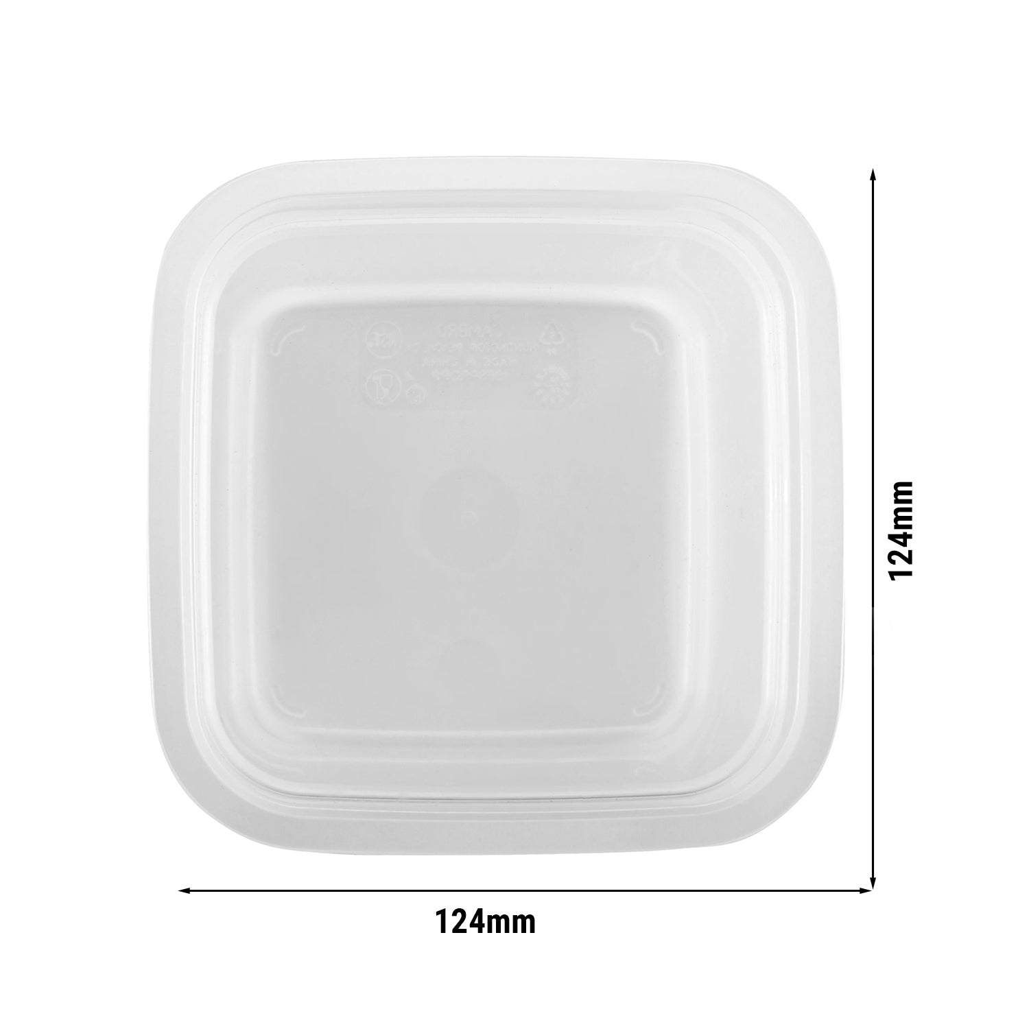 CAMBRO | CAMSQUARES® Låg til FreshPro - til 0,47 liter & 0,9 liter - transparent