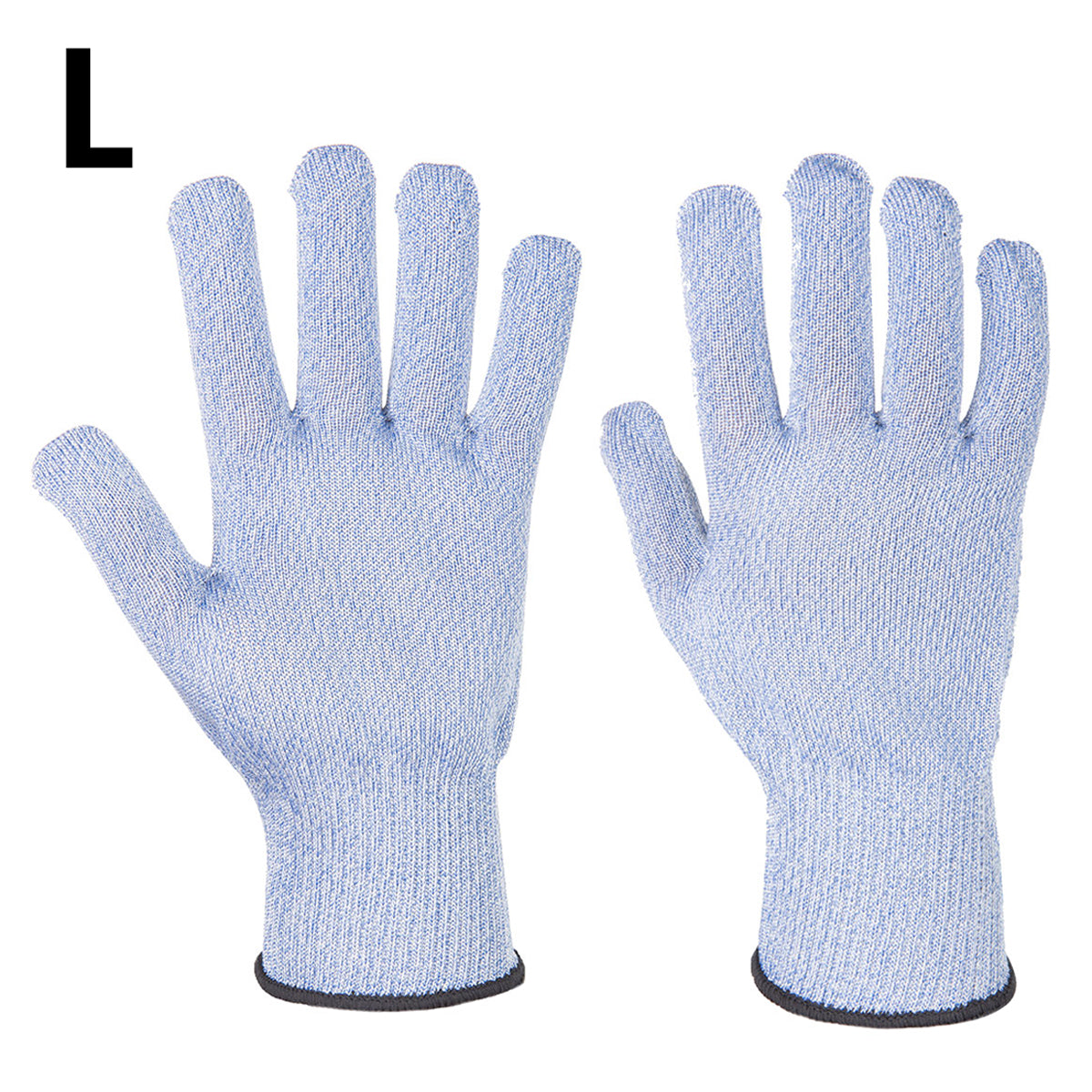 (10 par) Sabre-Lite skærebeskyttelseshandsker - blå - størrelse: L