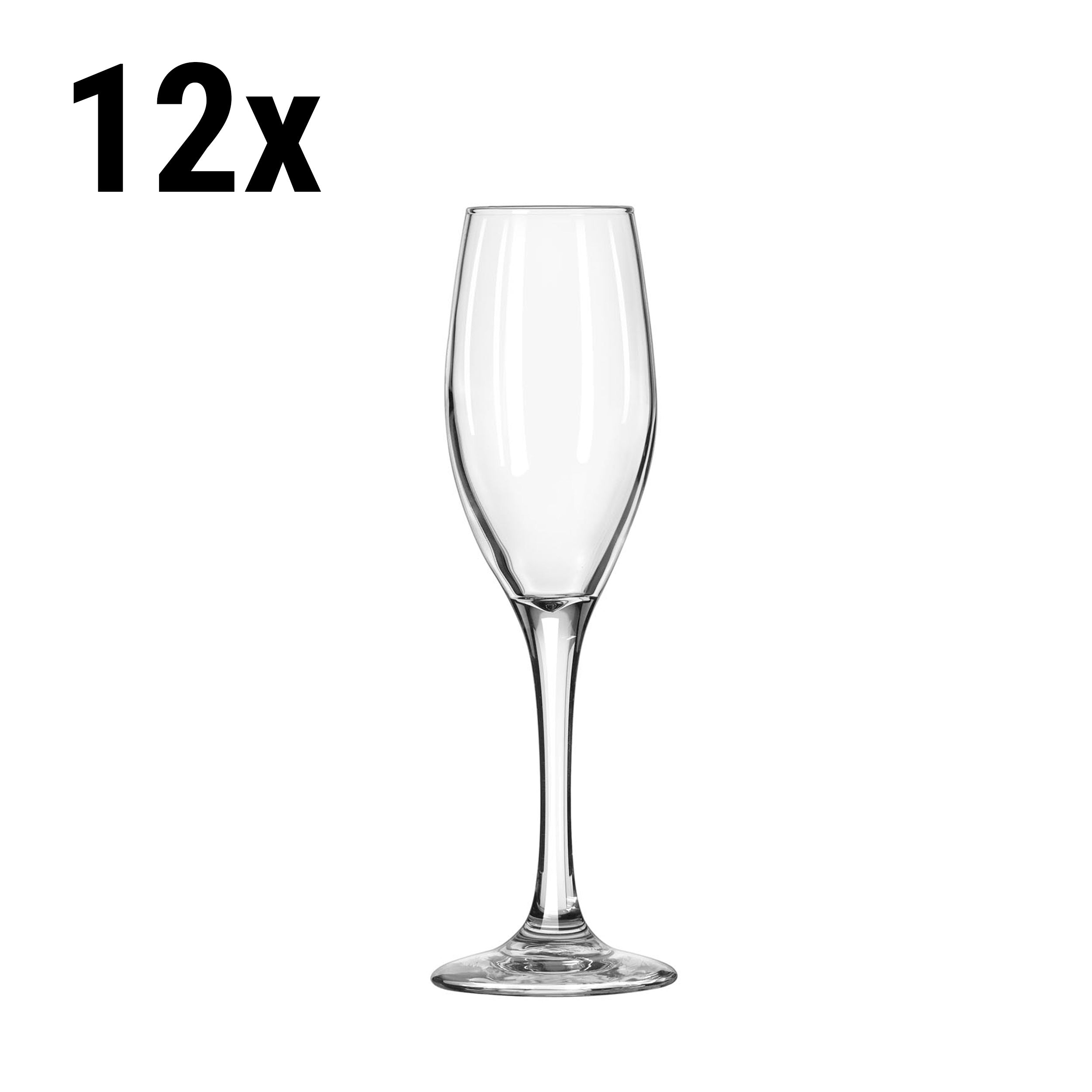 (12 stk.) SEOUL - Champagneglas - 17 cl - Transparent