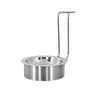 (3 stk.) Skeholder - rund - krom