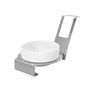 (3 stk.) Skeholder - rund - krom
