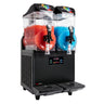 Slush-maskine – 2 x 12 liter – 850 watt – digital – sort/sølv