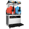 Slush ice maskine - 2x 12 liter - 850 W - Digital - Sort/Sølv