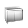 Vaskeskab PREMIUM - rustfrit stål - 1200x600 mm - med 1 vask