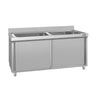 ECO-opvaskeskab – 1800 x 600 mm – med 2 vaske
