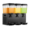 Saftdispenser - 3x 18 Liter - sort
