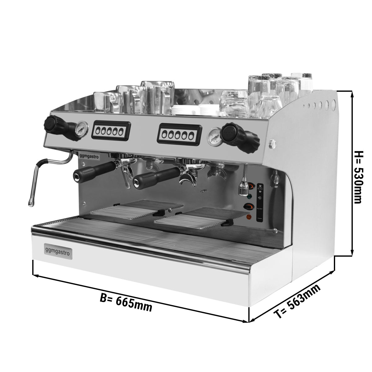 Espresso / kaffemaskine, 2 pladser