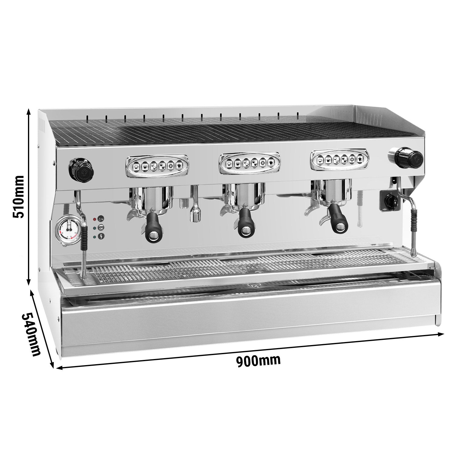 Allegro Auto 3GR - portafilter/espressomaskine - 3 grupper