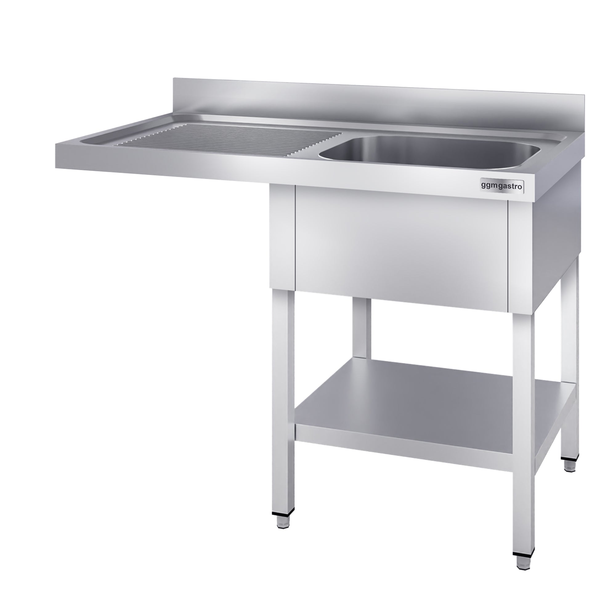 Vaskeborde med plads til opvaskemaskine 1,2m - 1 Vask til Højre L 40 x B 50 x D 25 cm