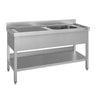 Vask ECO - 1600x700mm - med bund & 1 skål til højre
