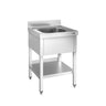 Vaskeborde med underhylde PREMIUM - 0,6 m - 1 vask L 40 x B 40 x D 25 cm