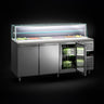 PREMIUM saladette - 2,01 m - med 3 døre - til 5x GN 1/1 + 1x GN 2/4