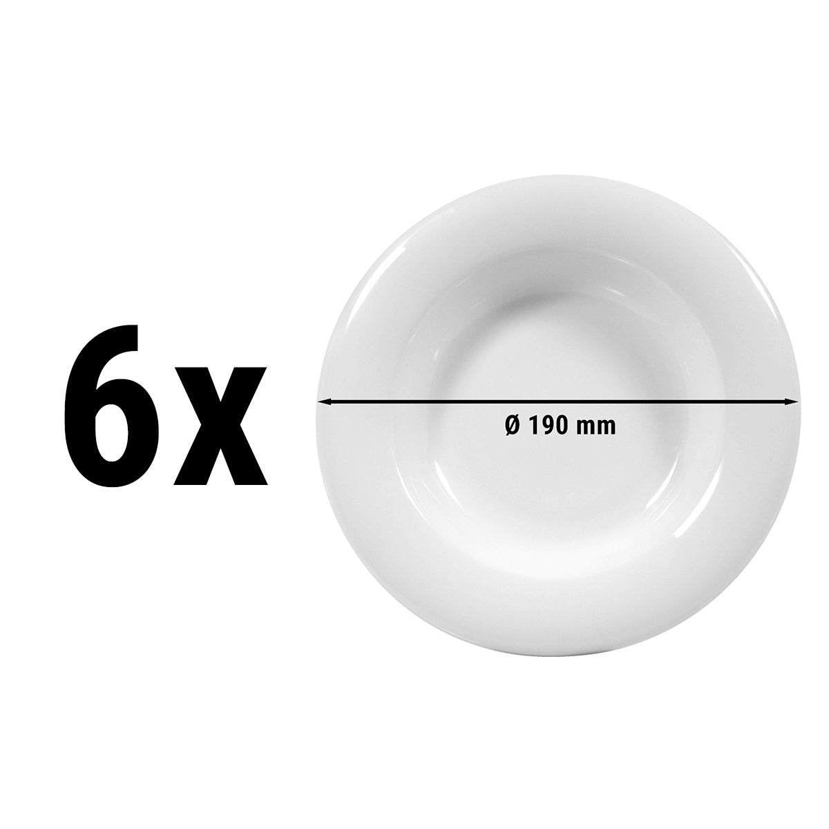 (6 stk.) Seltmann Weiden - Salattallerken - Ø 19 cm