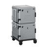 Termoboks - frontlæsser - 2x180 Liter - opvarmet - til 24x GN 2/1
