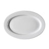 (6 stk.) PERA White - Plade oval