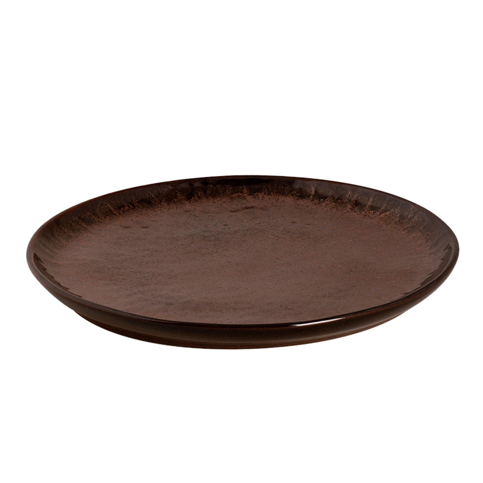 (6 stk.) BAMA COPPER - Flad Tallerken - Ø 21 cm - Kobber