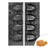 Plader til tarteletmaskine TMOPH - form: 4x åben taiyaki-fisk