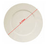 (12 stk.) PERA Cream - Flad tallerken - Ø 27 cm